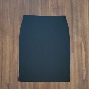 Norma Kamali Classic Black Pencil Skirt